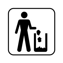 pictogram / piktogram - Affaldspand
