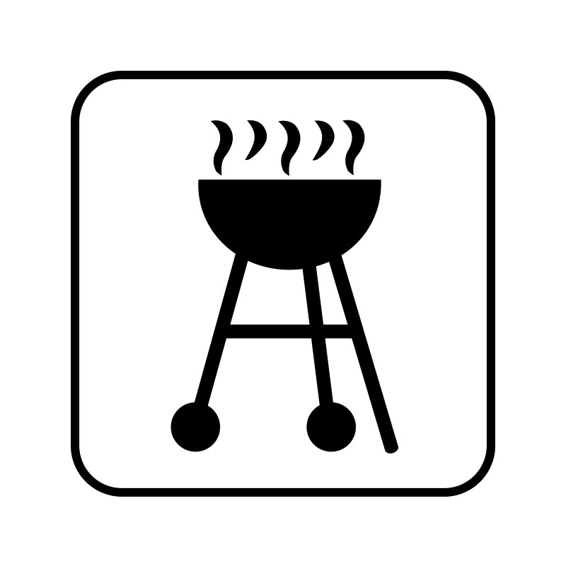 pictogram / piktogram - Grillplads