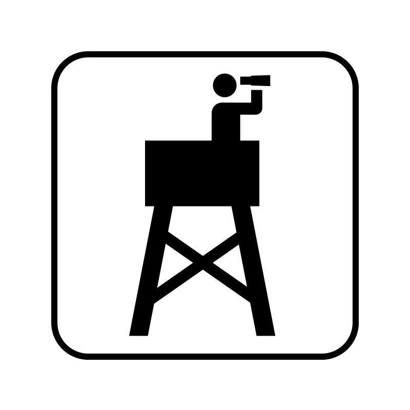 pictogram / piktogram - Udsigtstårn