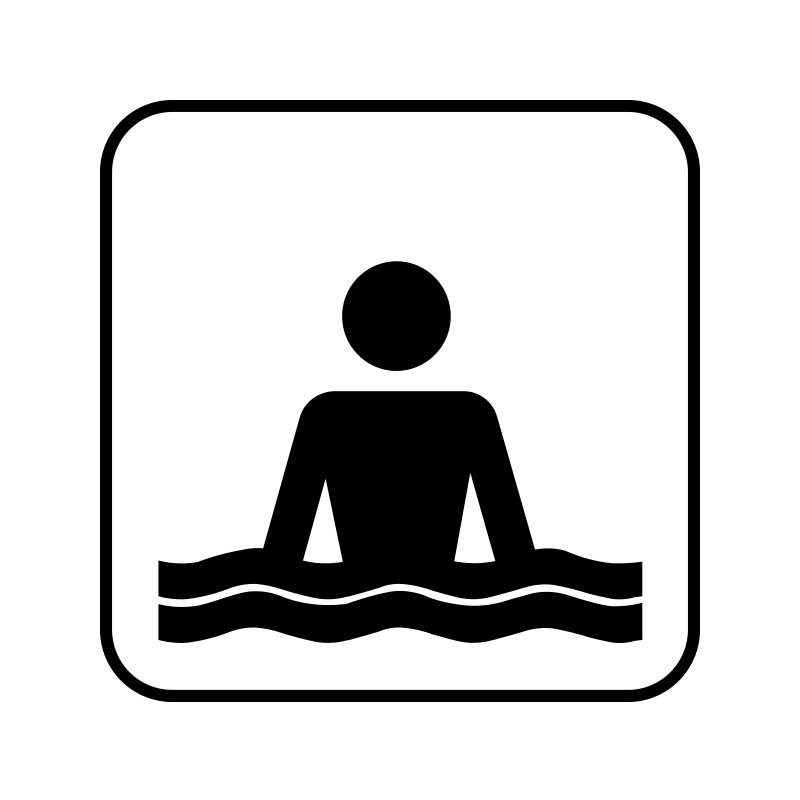 pictogram / piktogram - Badestrand