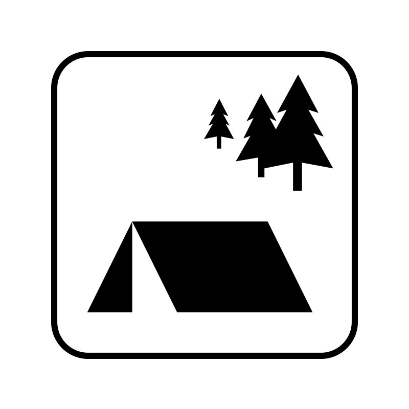 pictogram / piktogram - Teltlejr