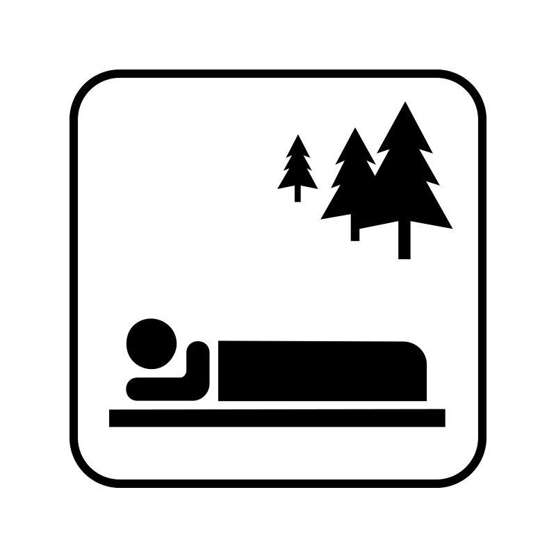 pictogram / piktogram - Lejrplads