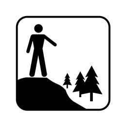 pictogram / piktogram - Udsigtspunkt