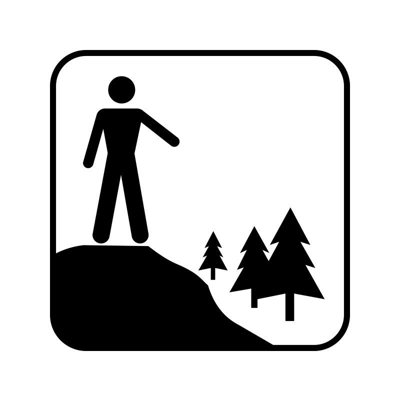 pictogram / piktogram - Udsigtspunkt