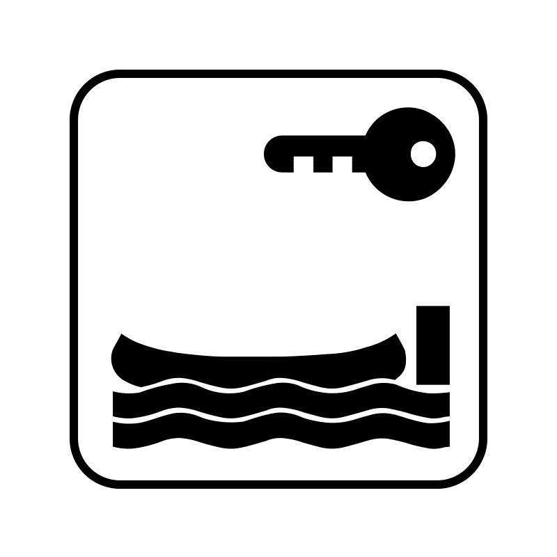 pictogram / piktogram - Kanoudlejning