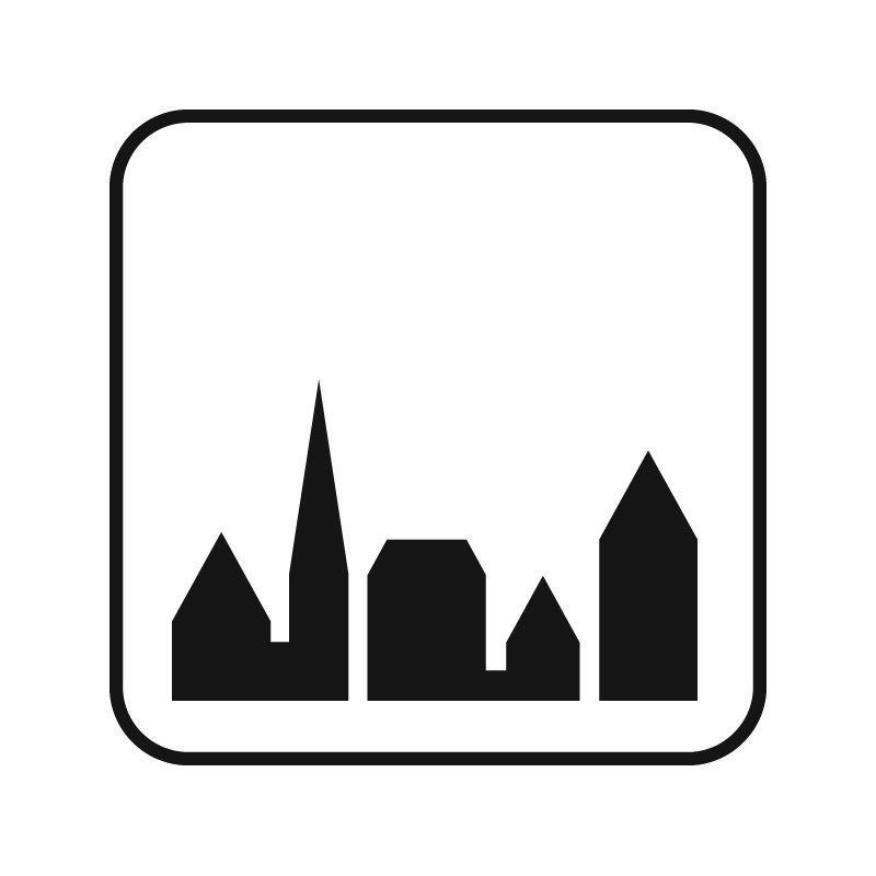 pictogram / piktogram - By / bebyggelse