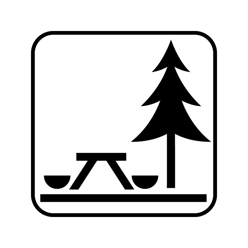 pictogram / piktogram - Rasteplads