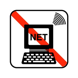 pictogram / piktogram - Ingen nettilslutning