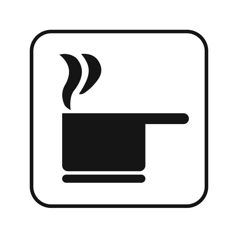 pictogram - Varm ret