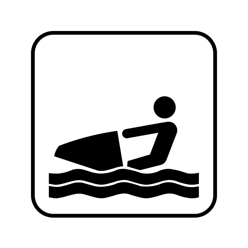 pictogram / piktogram - Vandscooter