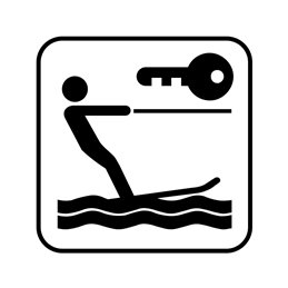 pictogram / piktogram - Vandski udlejning