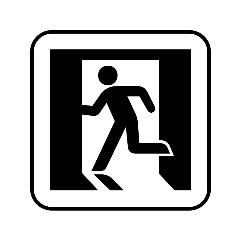pictogram / piktogram - Nødudgang