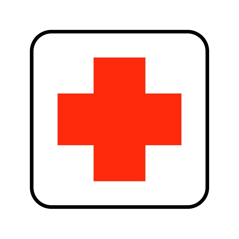 pictogram / piktogram - Hospital / Samaritter