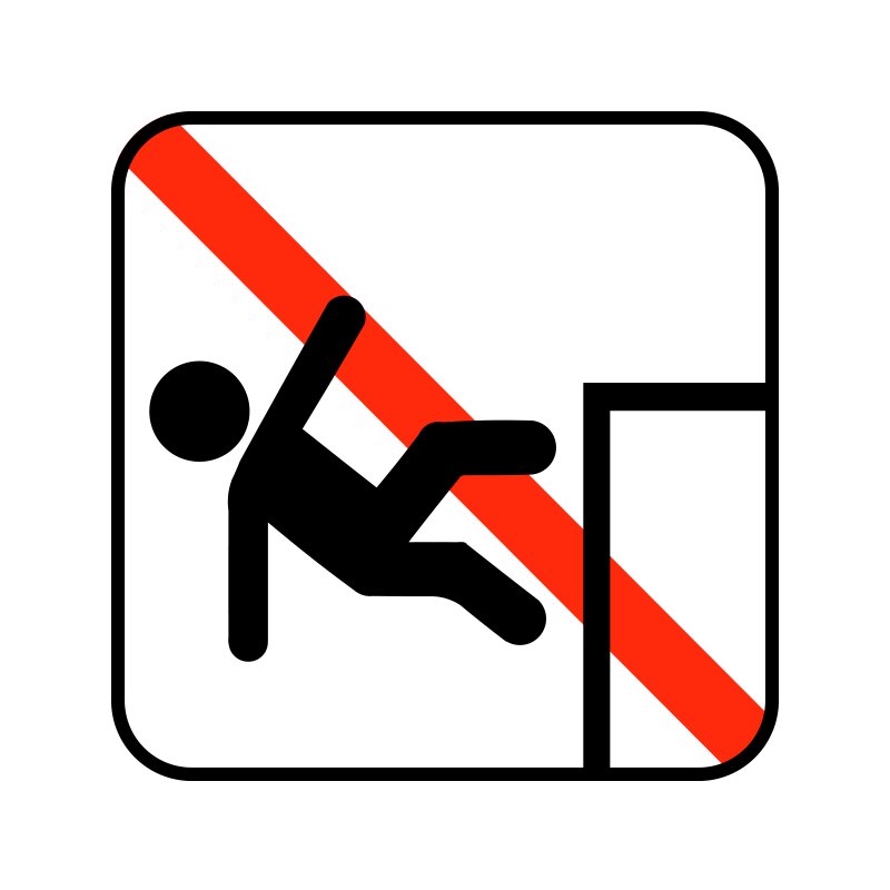 pictogram / piktogram - Skub ikke hinanden i vandet
