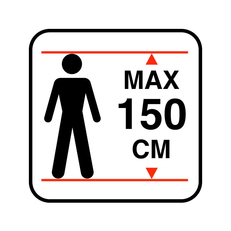 pictogram / piktogram - Max. højde