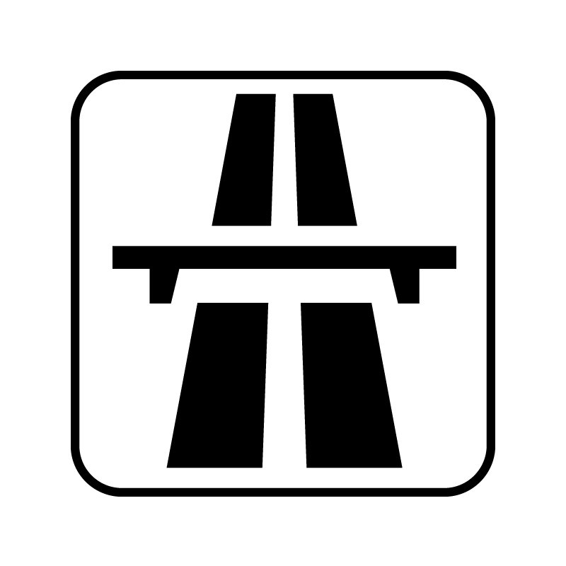 pictogram / piktogram - Motorvej