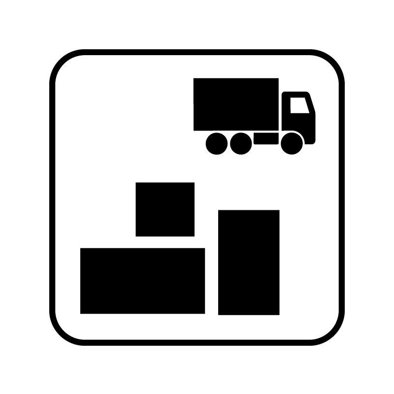 pictogram / piktogram - Gods / Fragt