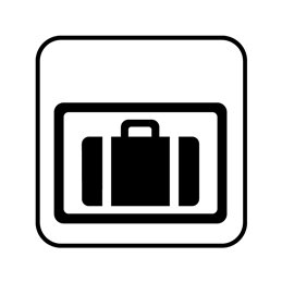 pictogram / piktogram - Bagageopbevaring, betjent
