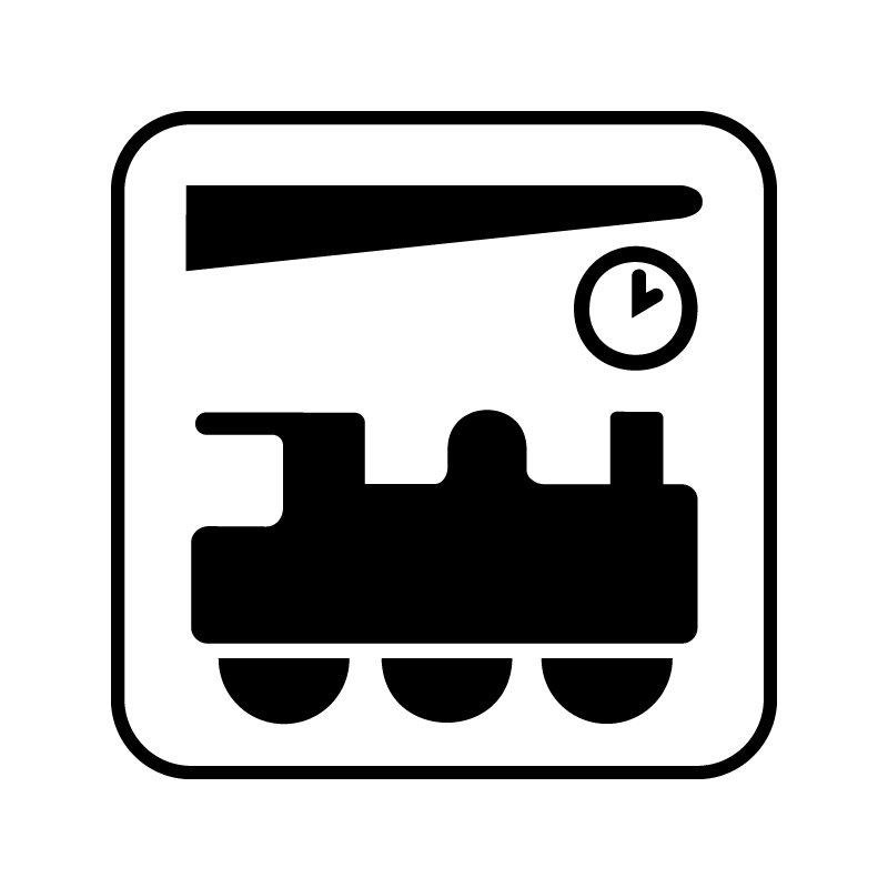pictogram / piktogram - Jernbanestation