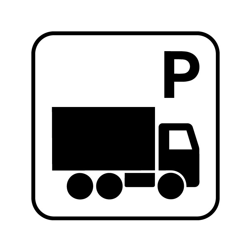 pictogram / piktogram - Lastbilparkering