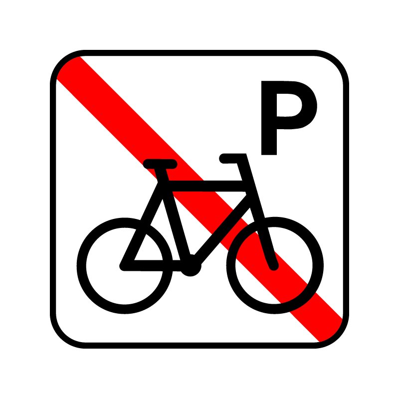 pictogram / piktogram - Cykelparkering forbudt
