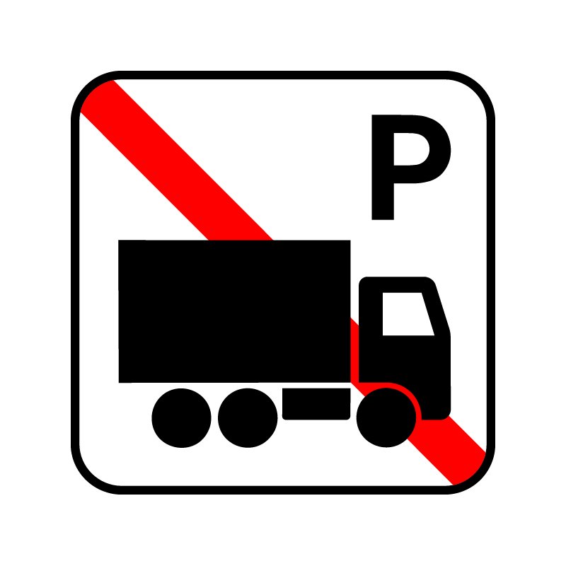 pictogram / piktogram - Lastbilparkering forbudt
