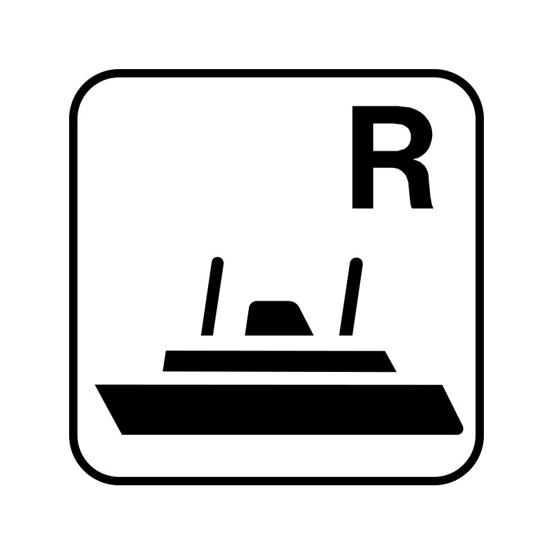 pictogram / piktogram - Færgereservation