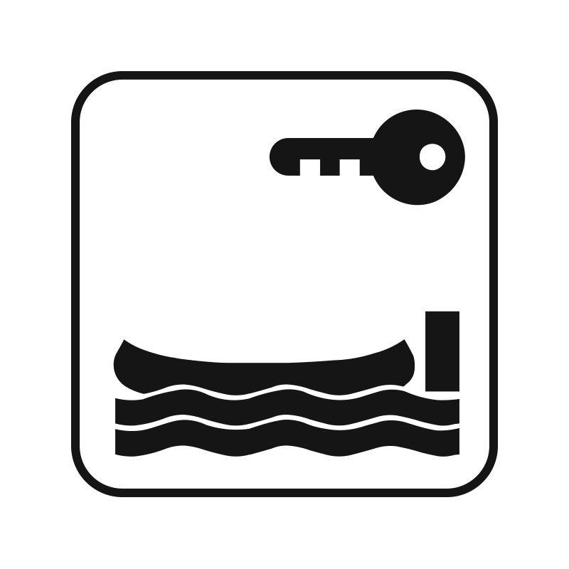 pictogram / piktogram - Kanoudlejning