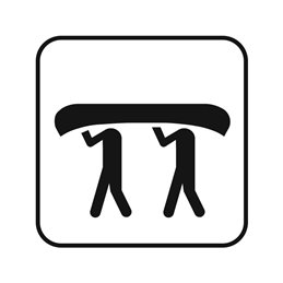 pictogram / piktogram - Kanooverbæring