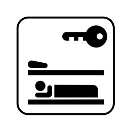 pictogram / piktogram - Køjeudlejning