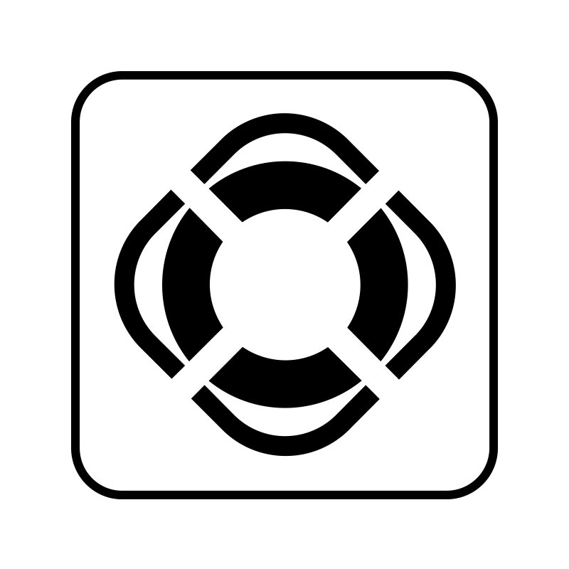 pictogram / piktogram - Redningskrans