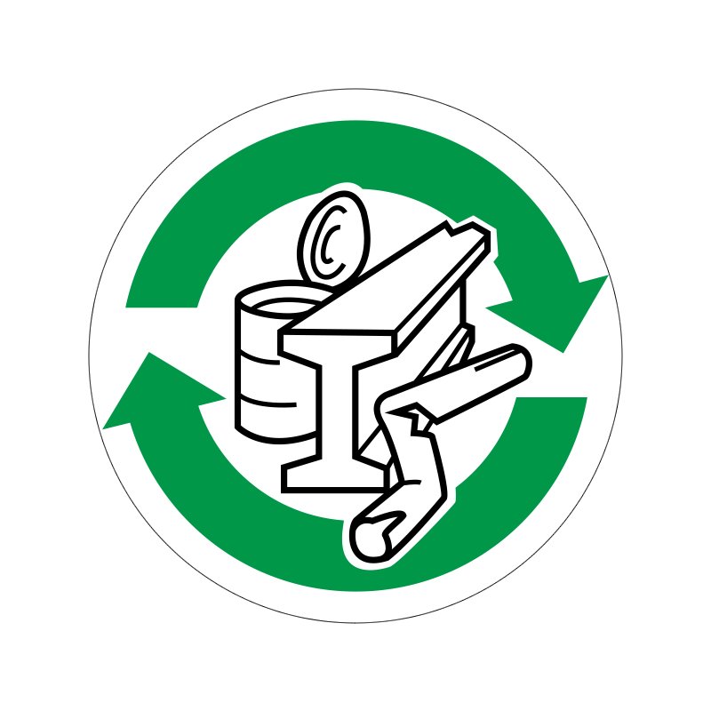 pictogram / piktogram - Metal genbrug