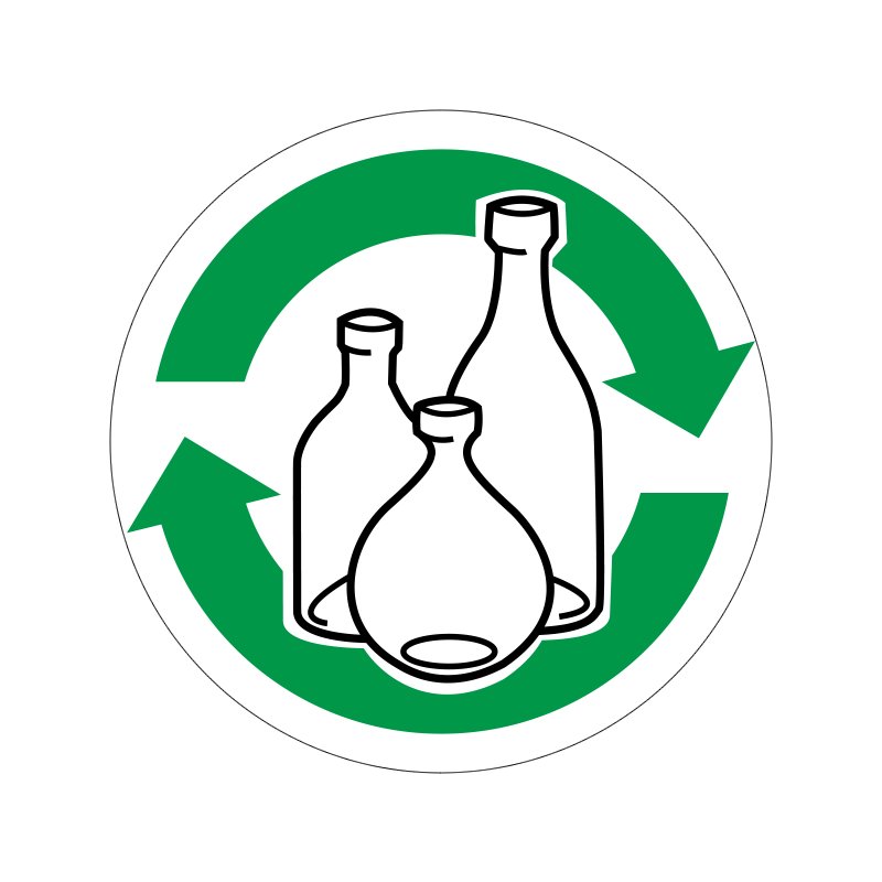 pictogram / piktogram - Glas genbrug