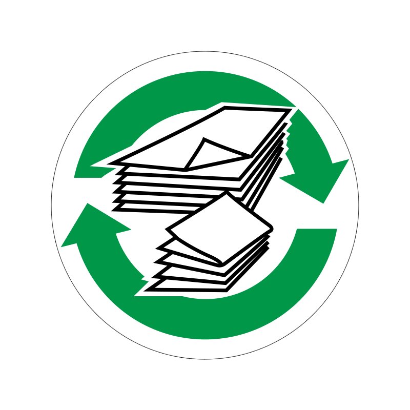 pictogram / piktogram - Papir genbrug