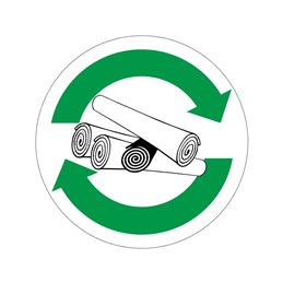 pictogram / piktogram - Tæpper genbrug