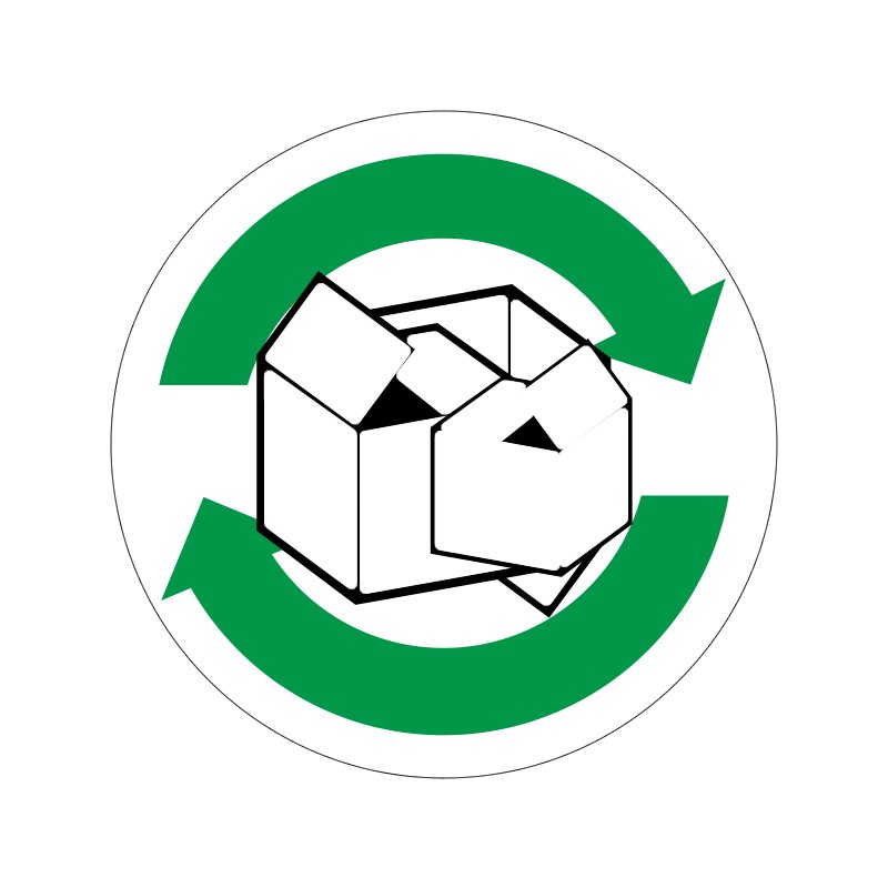 pictogram / piktogram - Pap genbrug