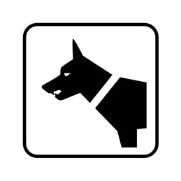 pictogram / piktogram - Vagthund
