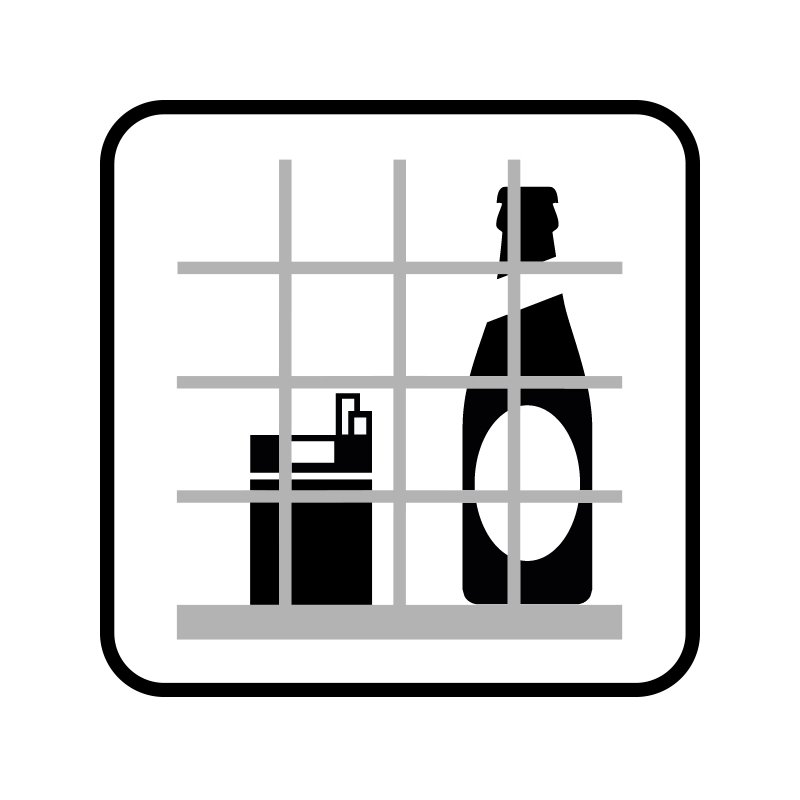 pictogram / piktogram - Tyverisikring af varer