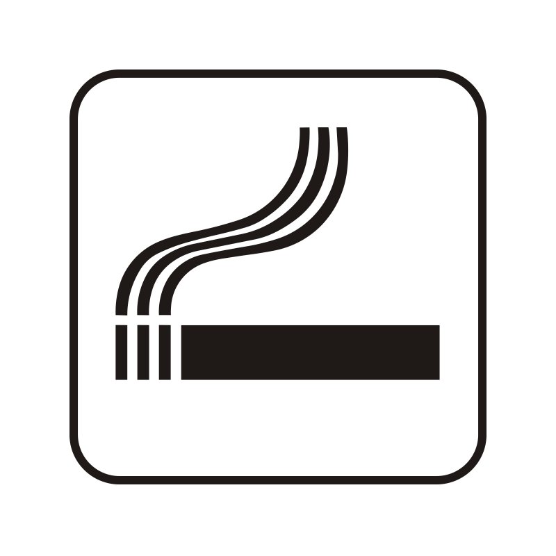 pictogram / piktogram - rygning tilladt