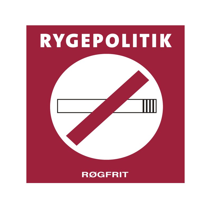 pictogram / piktogram - Rygepolitik Røgfrit