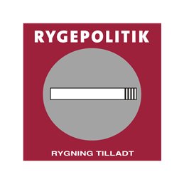 pictogram / piktogram - Rygepolitik Rygning tilladt