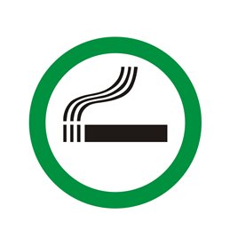 pictogram / piktogram - Rygning tilladt