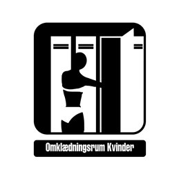pictogram / piktogram - Omklædning damer
