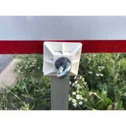Skilteklemme 40x40 mm, hvid