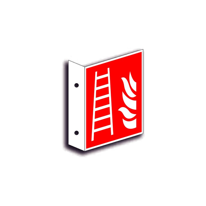 Brandstige faneskilt