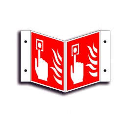 Brandalarm vinkelskilt