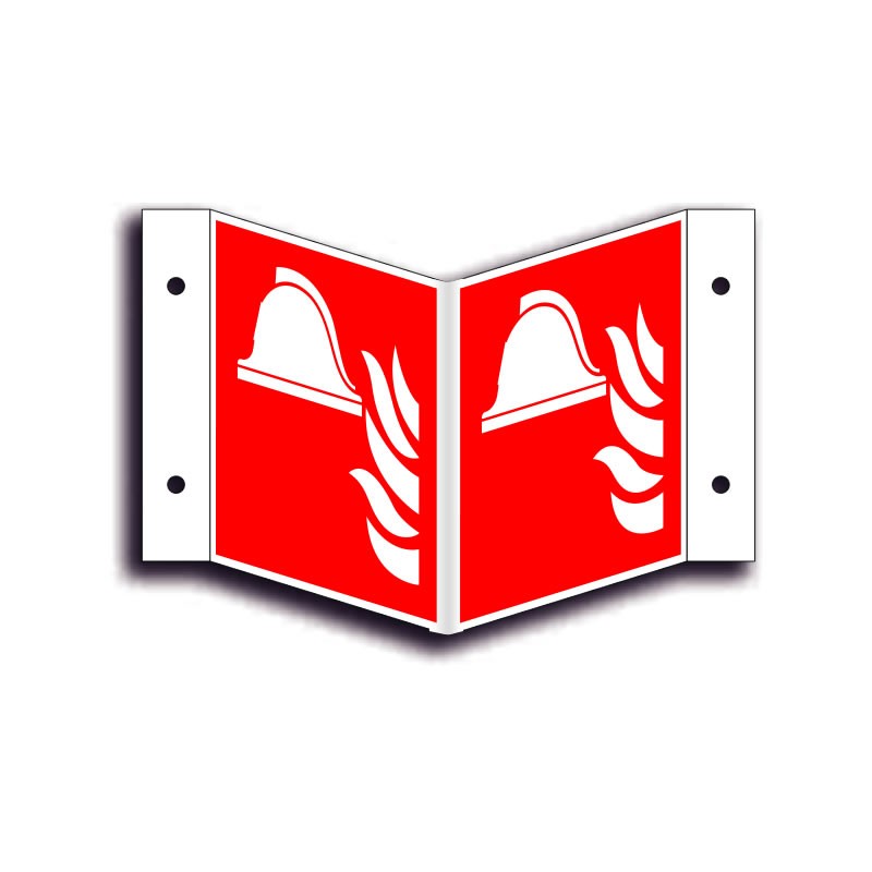 Brandmateriel Vinkelskilt