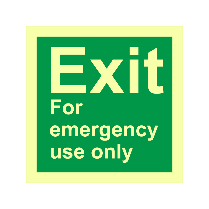 IMO EXIT - for emergency use only