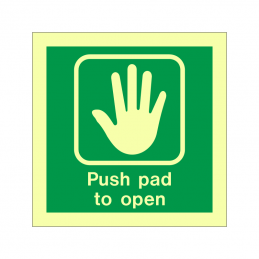 Push pad to open