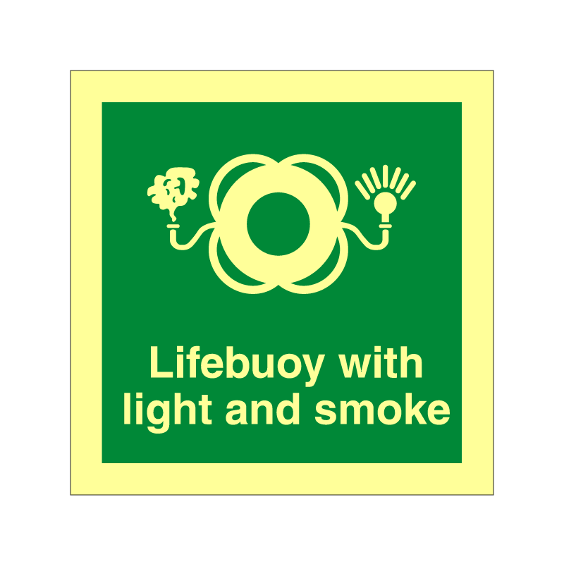 imo Lifebuoy with light and smoke